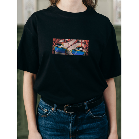Tricou Ochi și ochelari din bumbac pop art